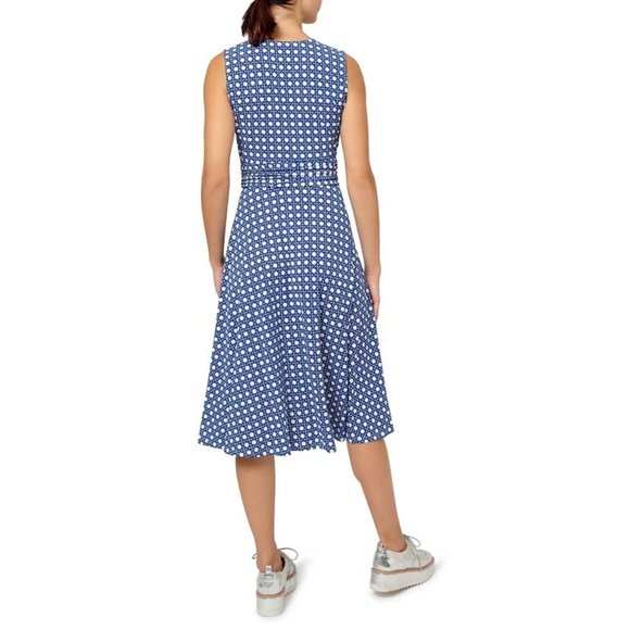 LEOTA Cindy Lattice Print Midi Dress - NWT - Picture 3 of 4